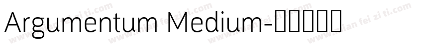 Argumentum Medium字体转换